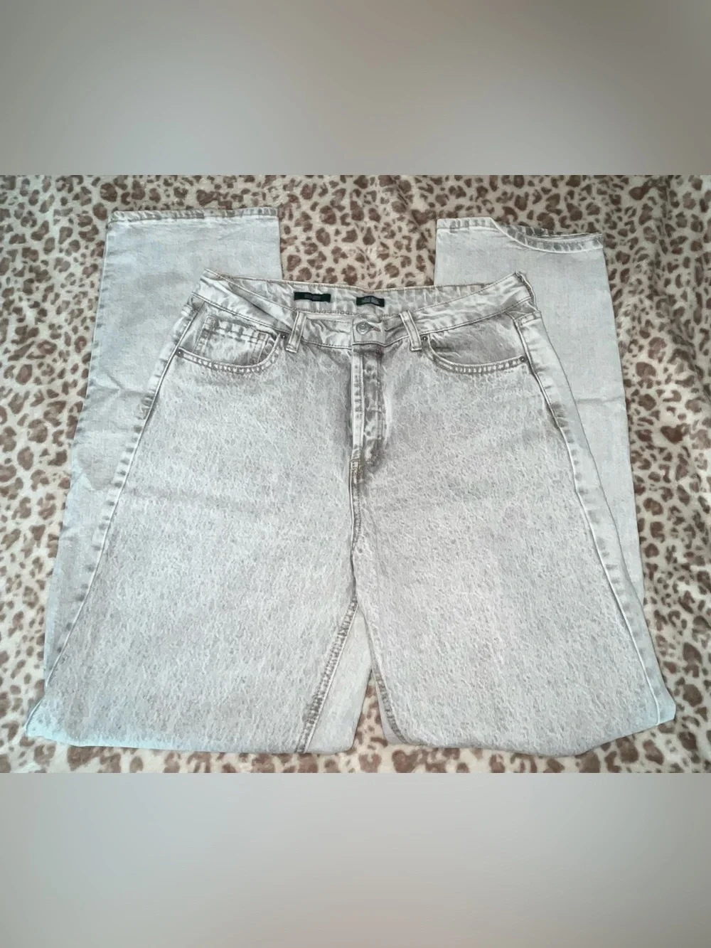 wild fable - Light Gray Stonewash Straight Leg Jeans